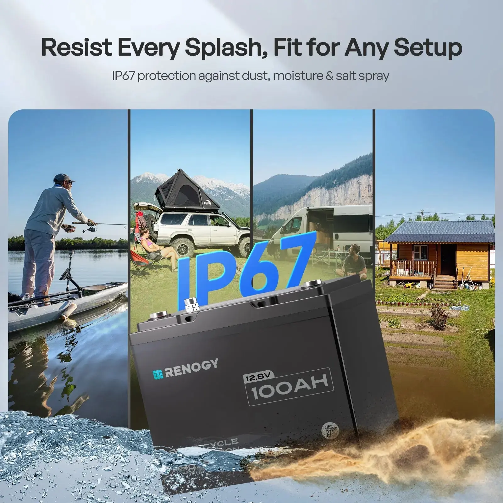 12V 100Ah Trolling Motor Lithium Iron Phosphate Battery with Bluetooth | Core Series - Image 5