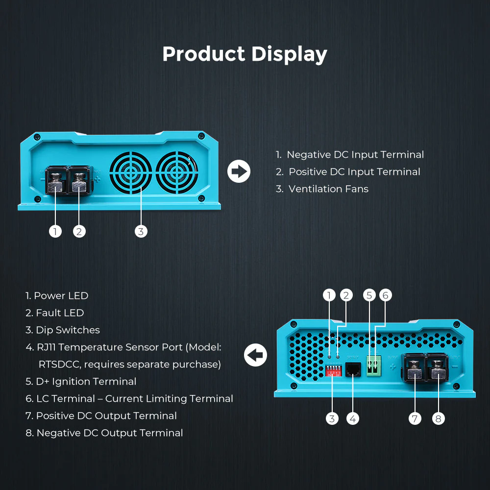 12V 60A DC to DC Battery Charger - Image 4