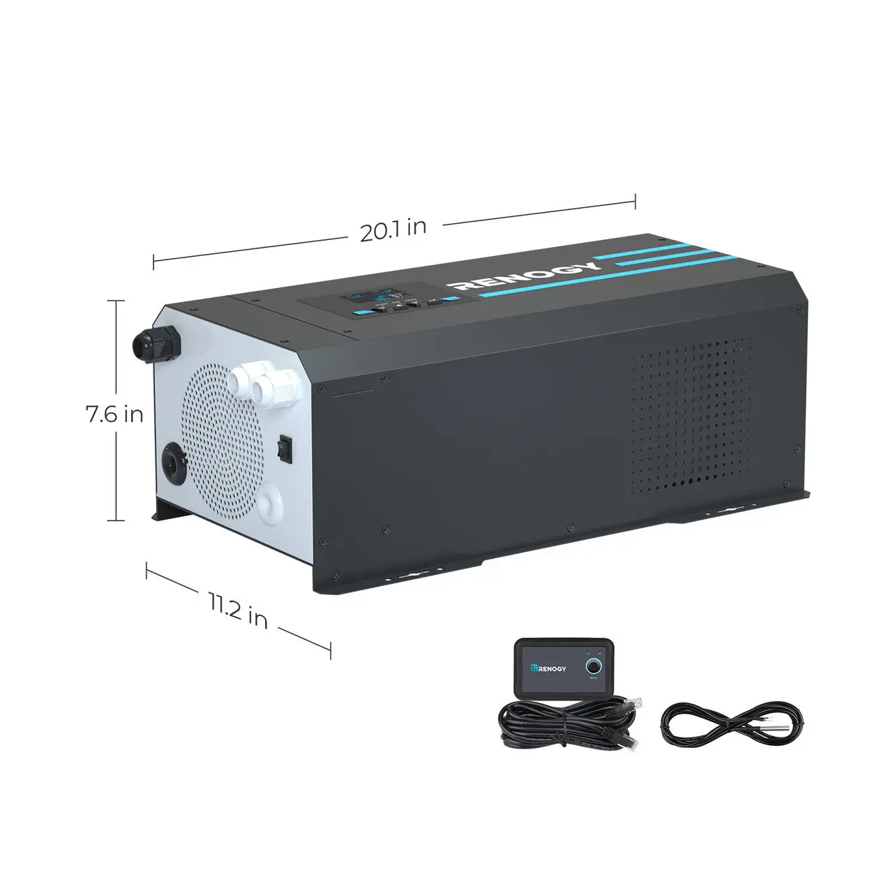 2000W 12V Pure Sine Wave Inverter Charger w/ LCD Display - Image 10
