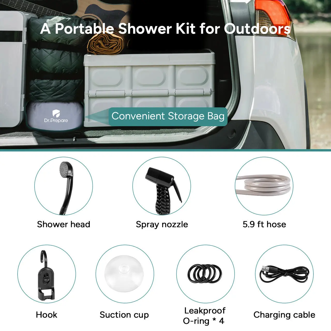 Dr.Prepare 20L Camping Shower Bag - Image 13