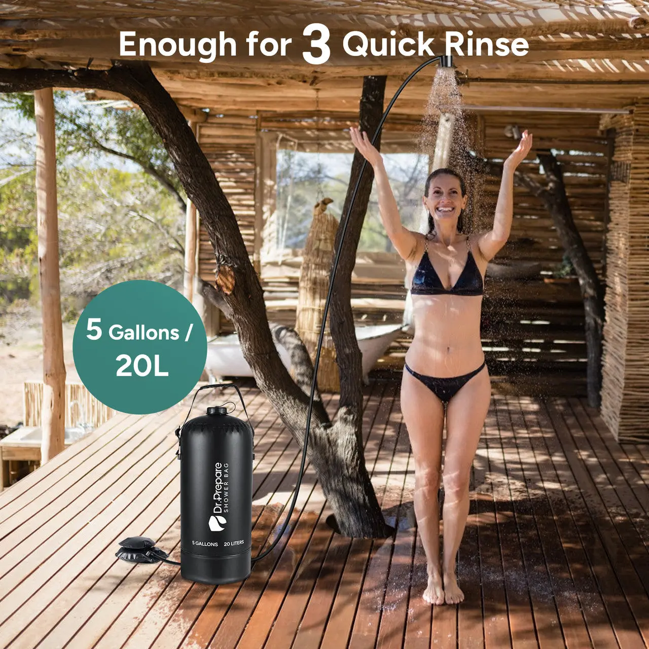 Dr.Prepare 20L Camping Shower Bag - Image 9