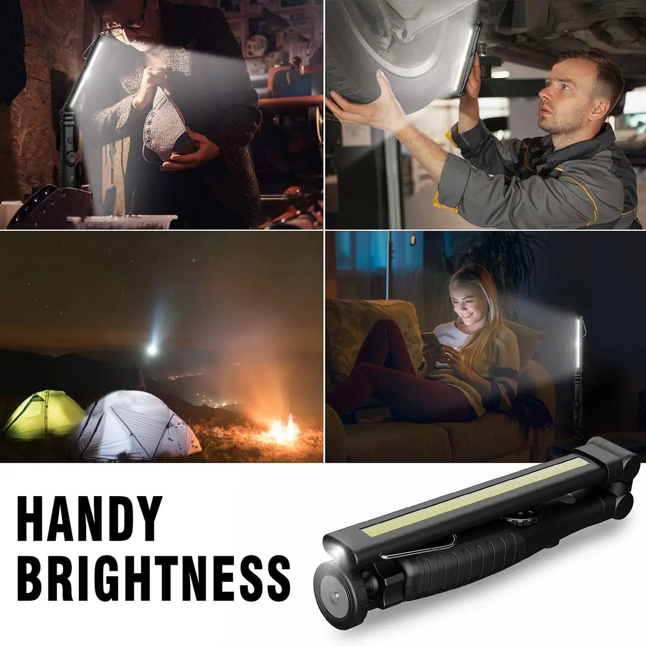 Dr. Prepare 700-lumens 3200mAh Foldable Rechargeable LED Work Light - Image 12