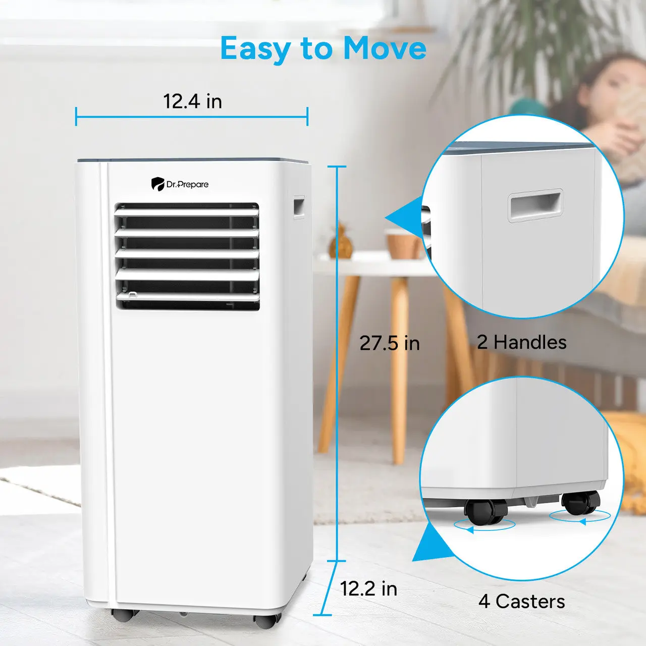 Dr.Prepare 8000 BTU Smart WiFi Portable Air Conditioner - Image 6