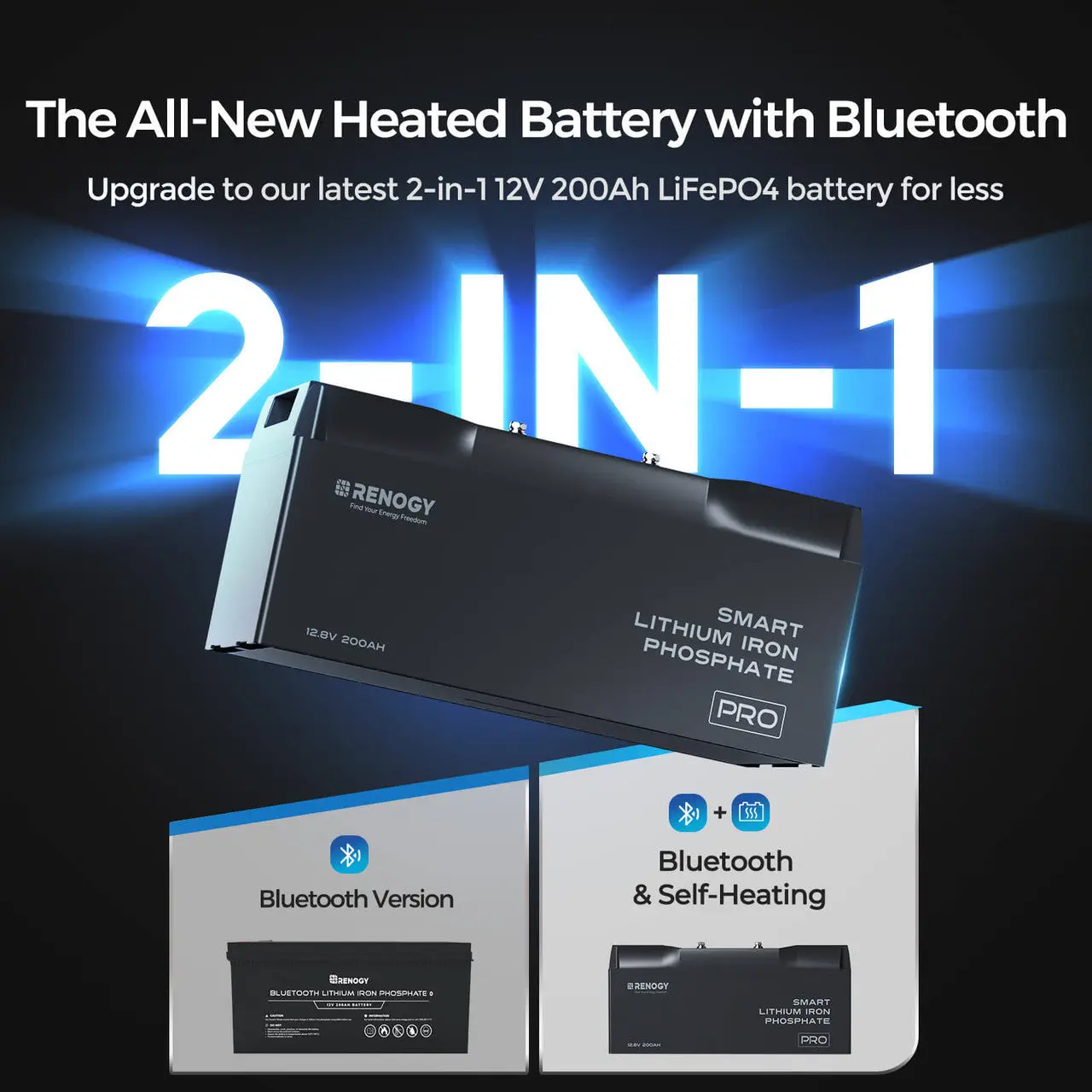 12V 100Ah/200Ah Smart LiFePO4 Battery w/ Bluetooth & Self-Heating | Pro Series - Image 10