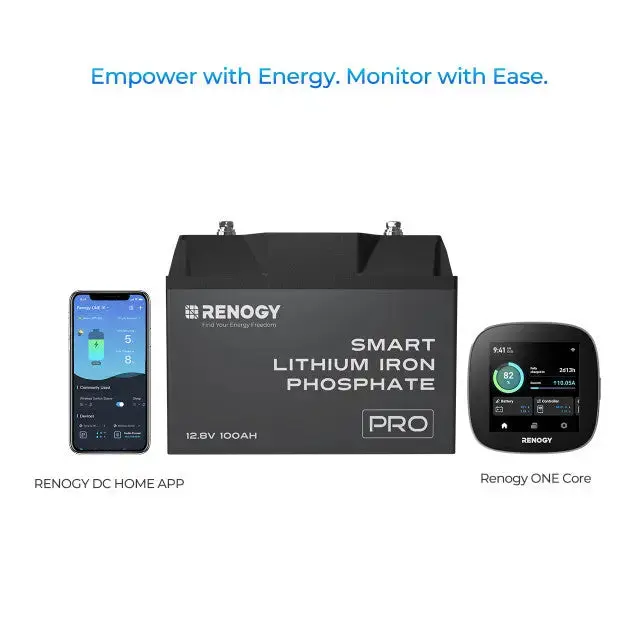 12V 100Ah Smart Lithium Iron Phosphate Battery w/Bluetooth & Self-heating Function | Pro Series - Image 6
