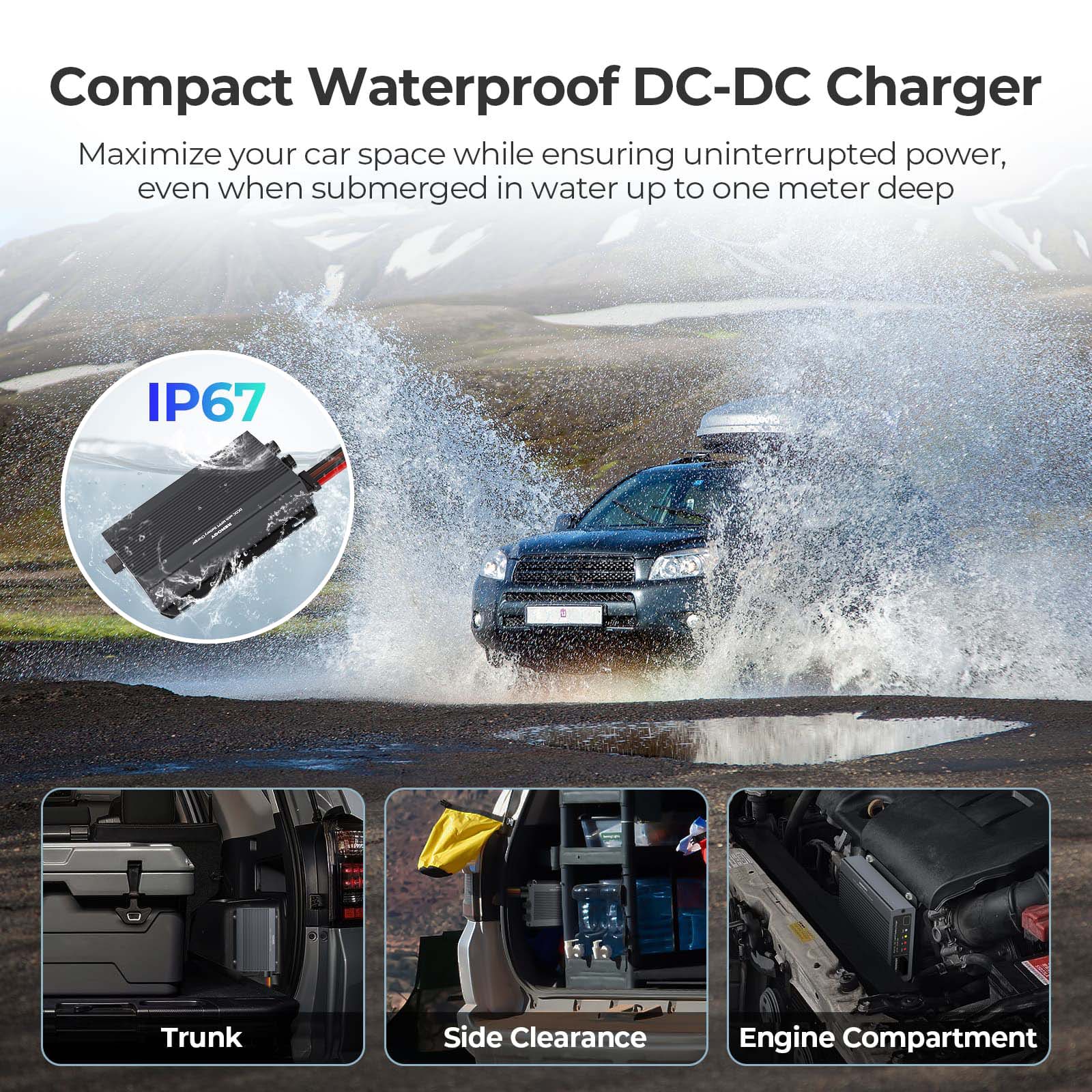 12V/24V IP67 50A DC-DC Battery Charger with MPPT - Image 4