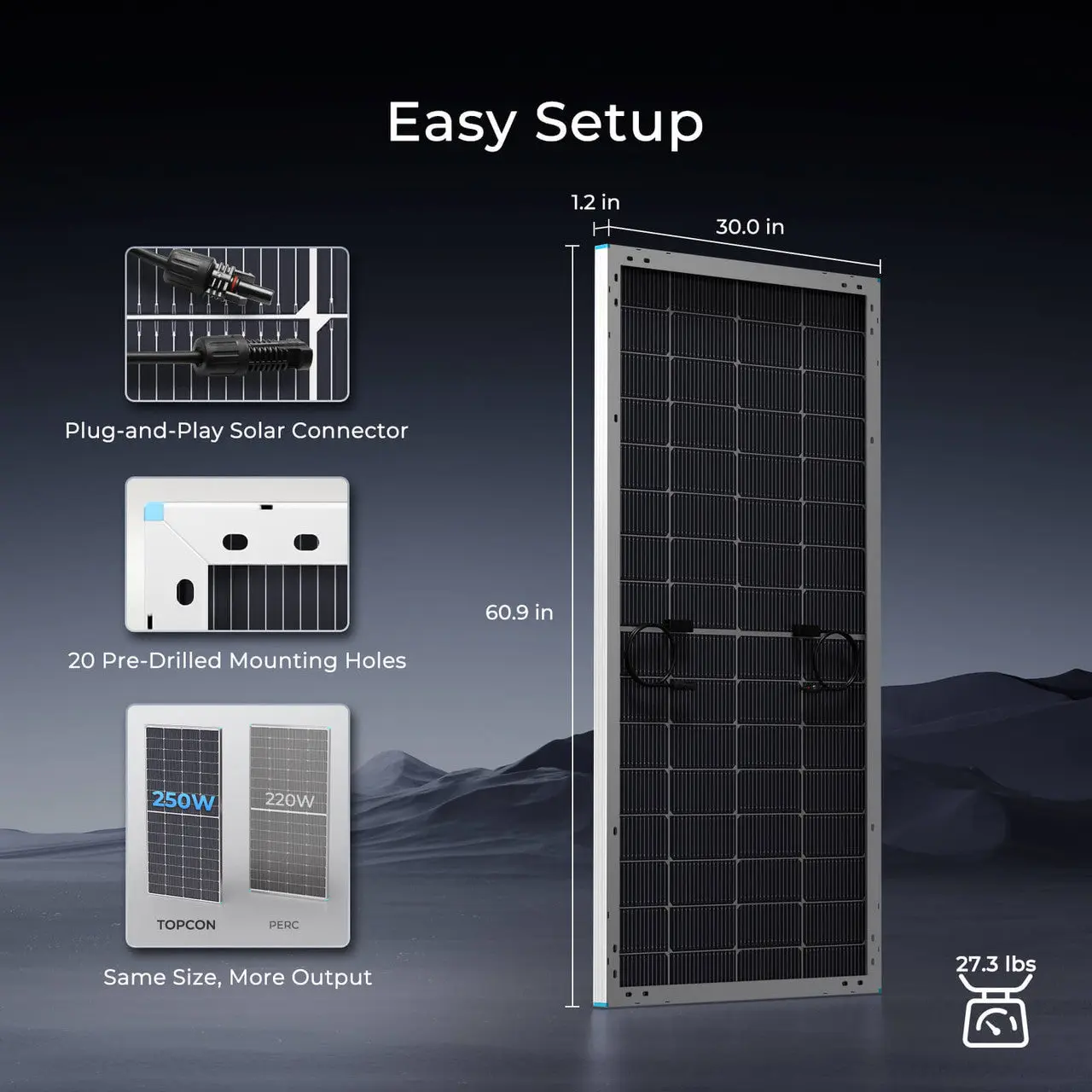 250W N-Type Bifacial Solar Panel - Image 9
