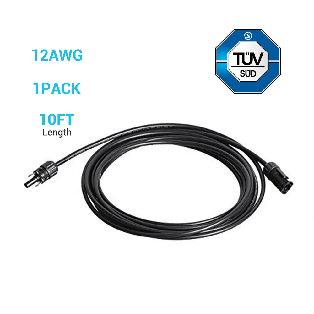 Solar Panel Extension Cable with Male to Female Solar Connectors (Single) - Image 12