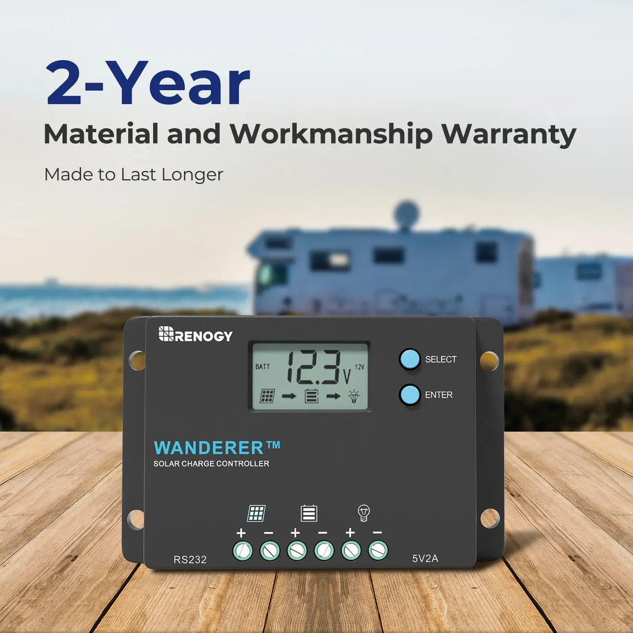 Wanderer 10A PWM Charge Controller with BT1 - Image 7